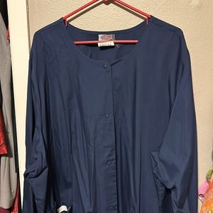 Navy blue 4x scrub jacket